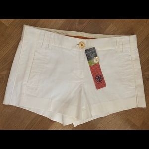 TORY BURCH White Shorts